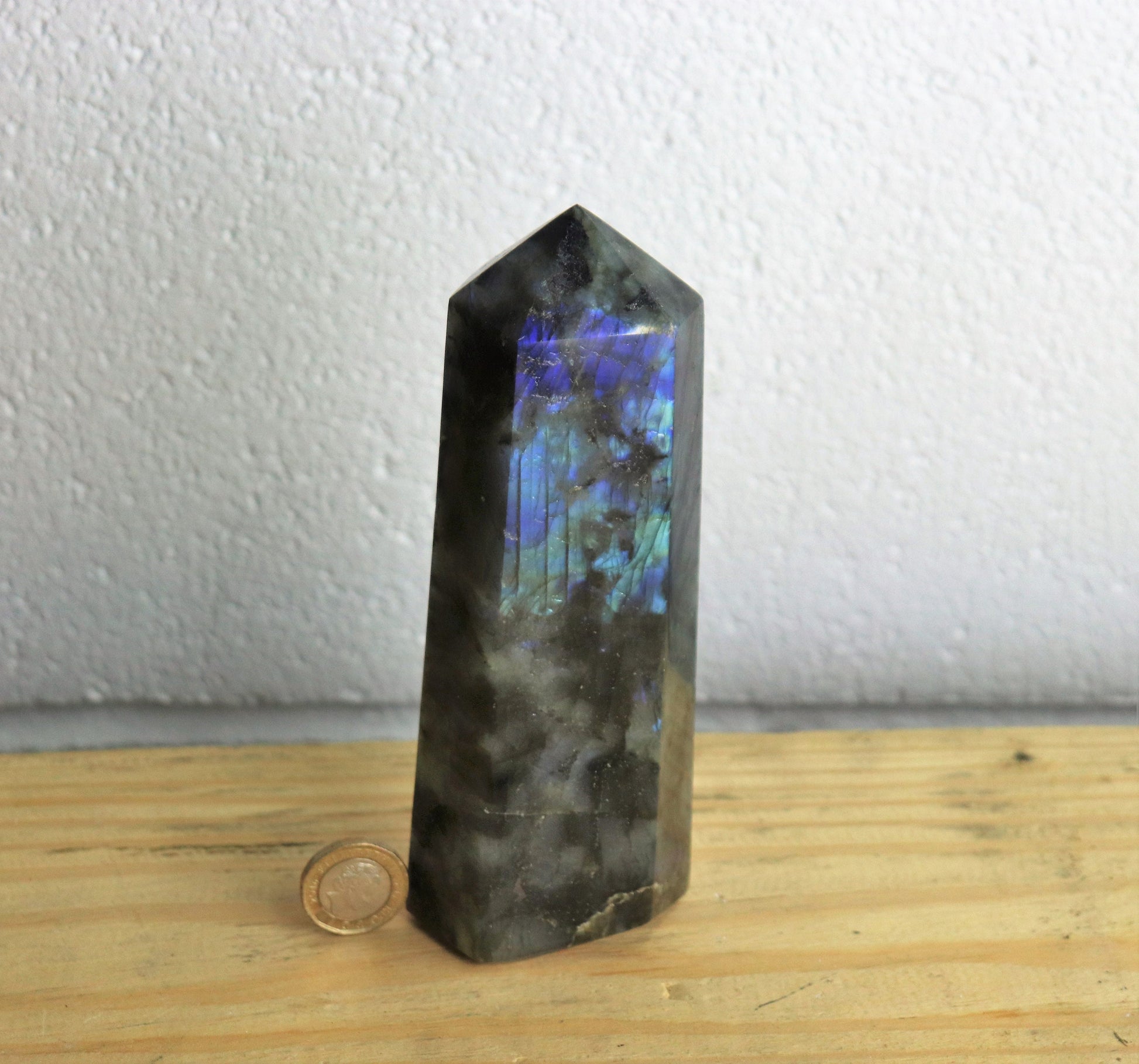 large labradorite crystal tower prism