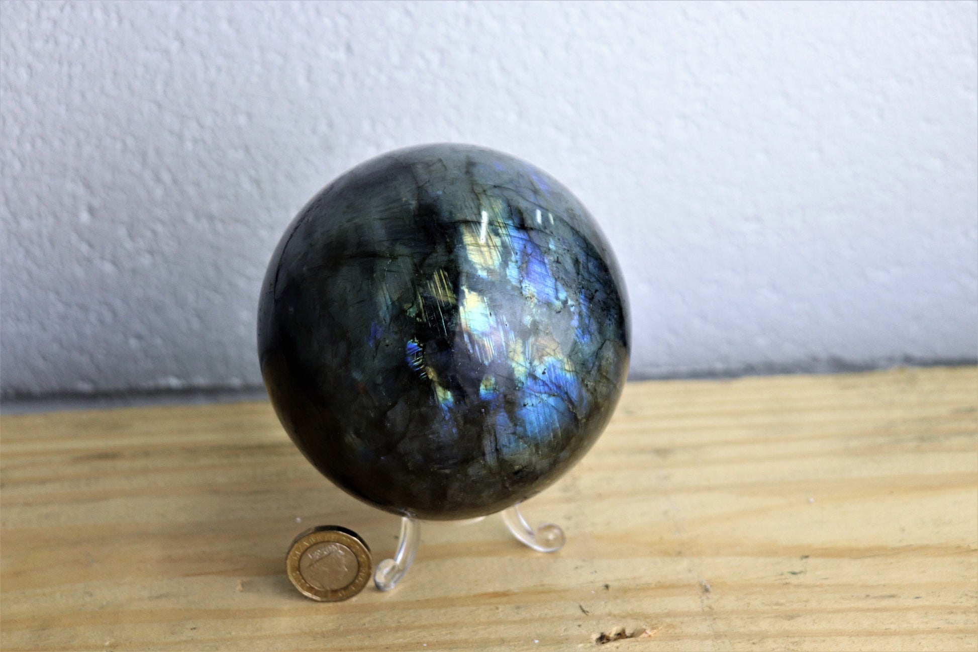 large labradorite crystal sphere