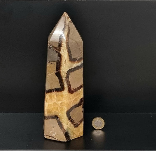 Large Septarian Crystal Prism