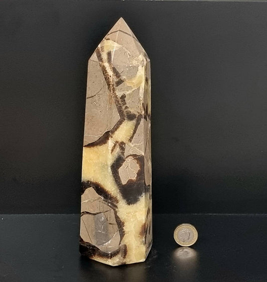 9) Large Septarian Crystal Prism