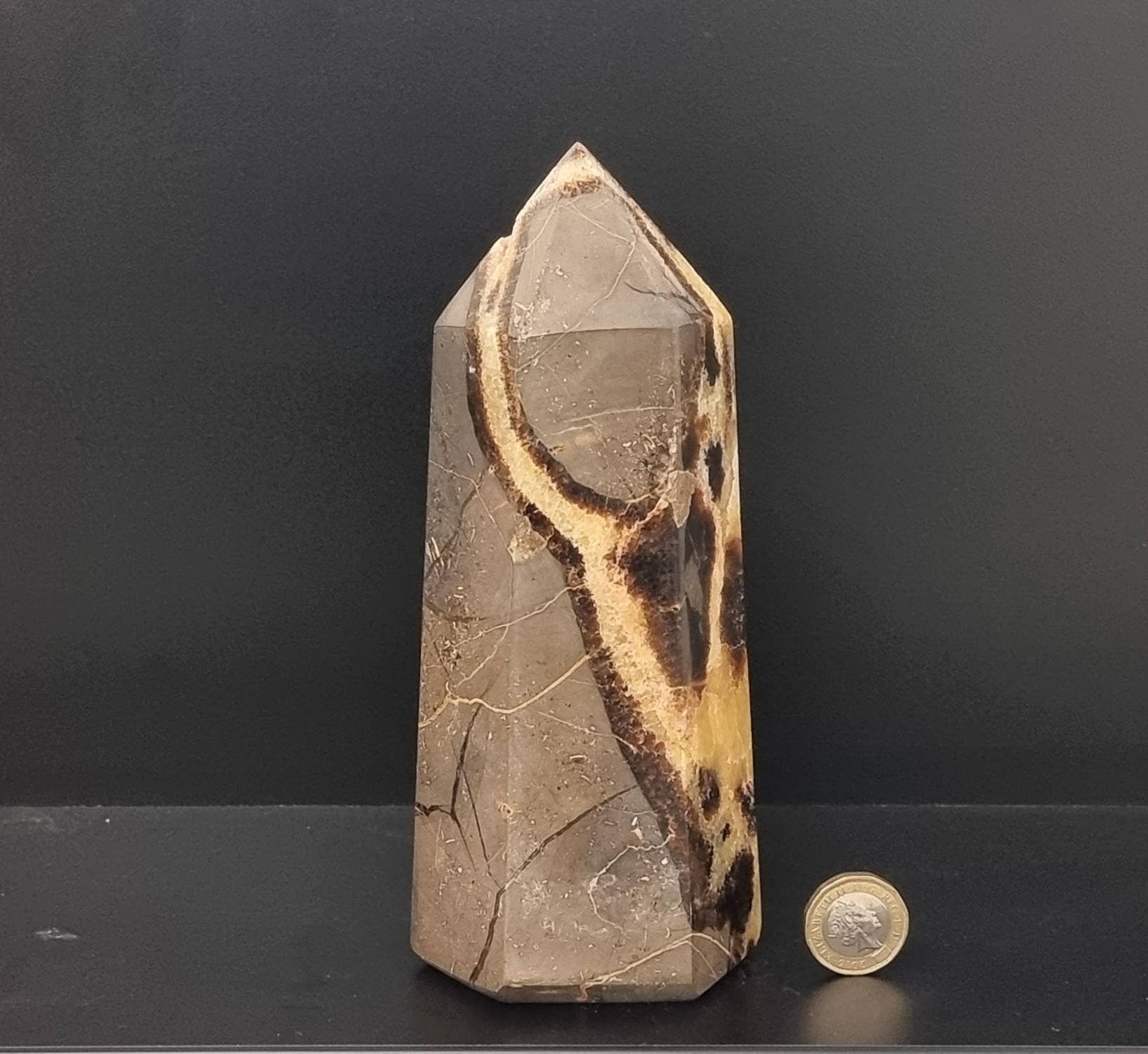 septarian crystal point