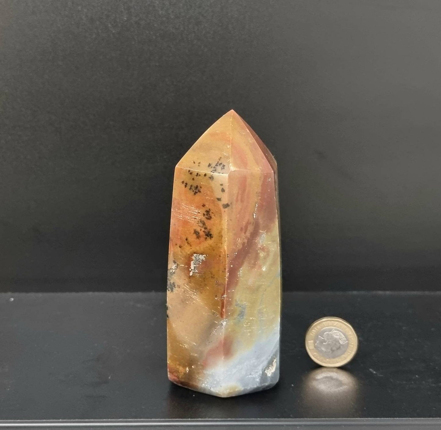 14) Ocean Jasper Crystal Prism