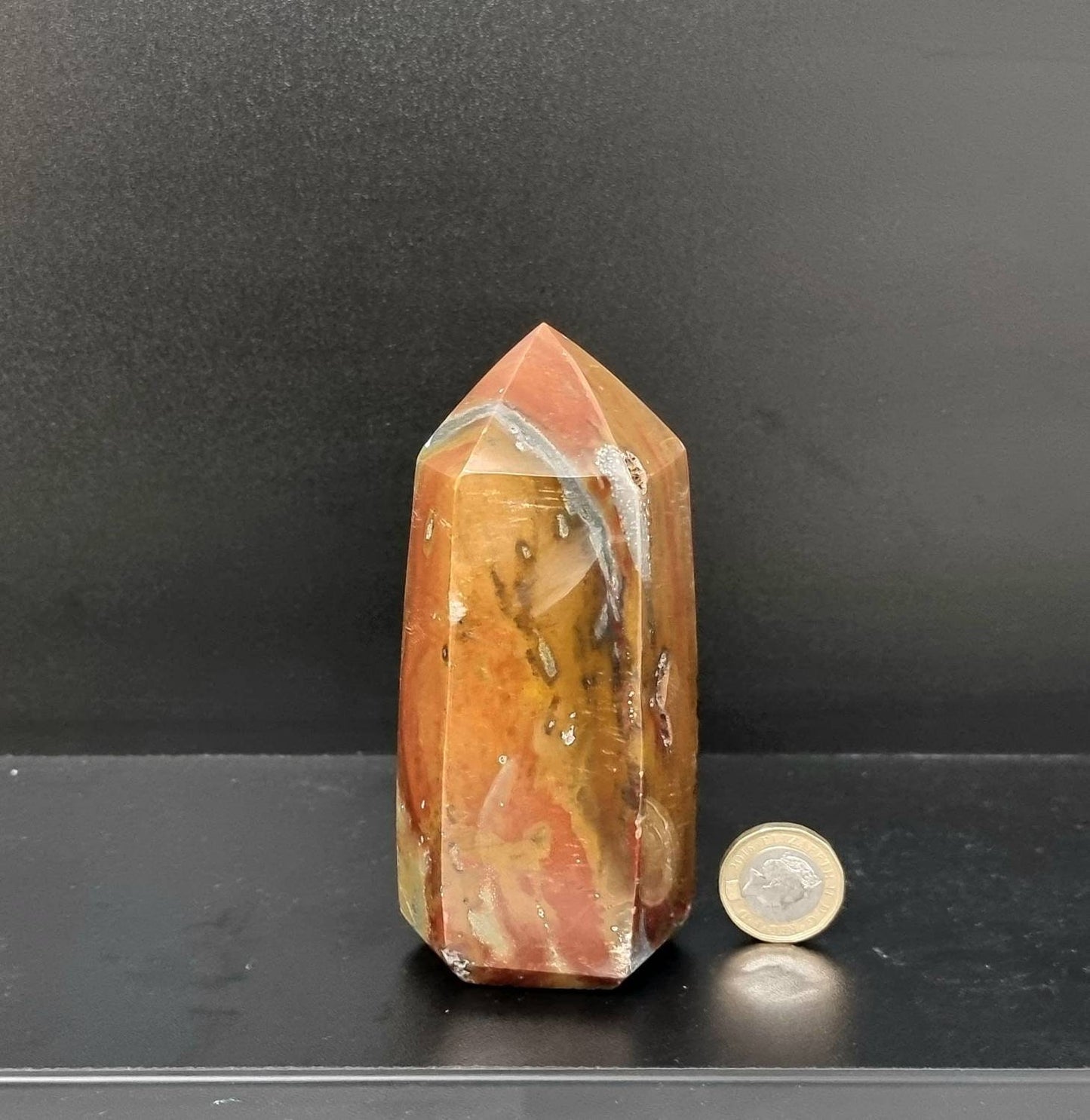 14) Ocean Jasper Crystal Prism