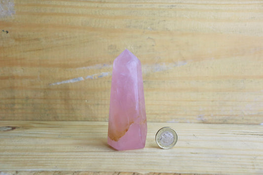 20) Rose Quartz Crystal Prism ~ Great Gift Home Decor