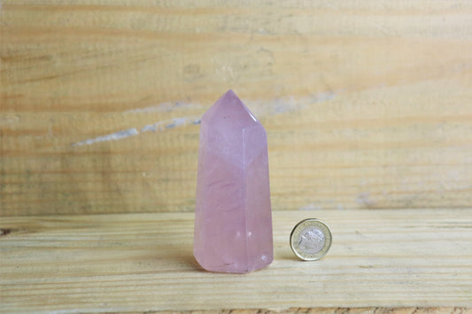 Pink Rose Quartz Crystal Prism