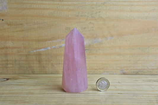 high grade rose quartz tower pink crystal