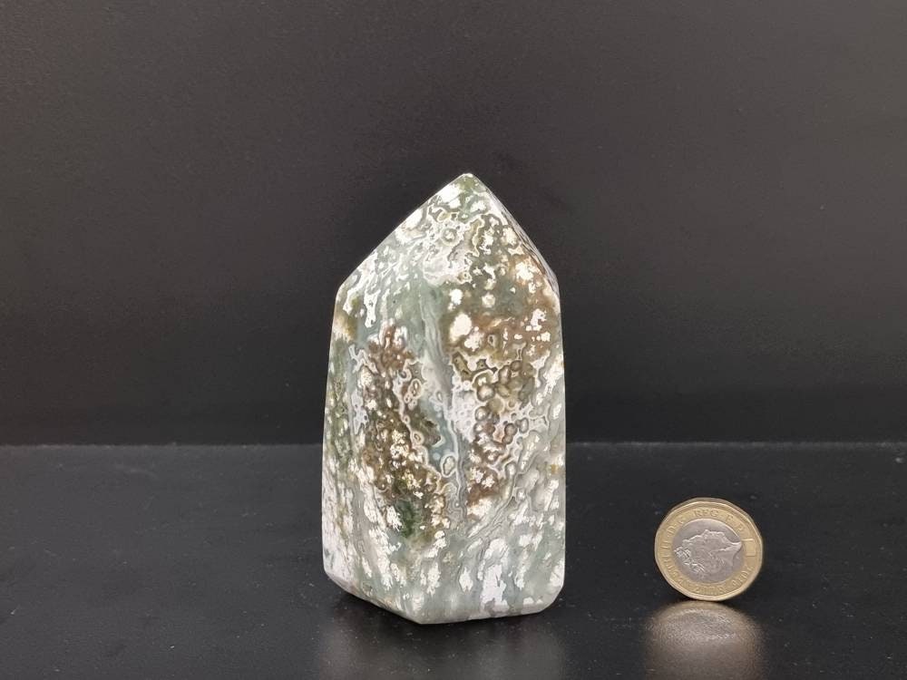 12) Ocean Jasper Crystal Prism