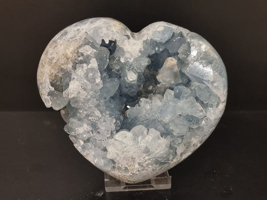  Large Celestite Crystal Heart