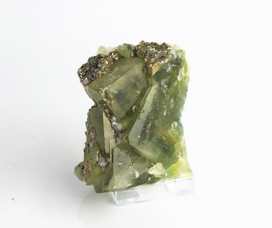 3) Fluorite Crystal + Pyrite Morocco