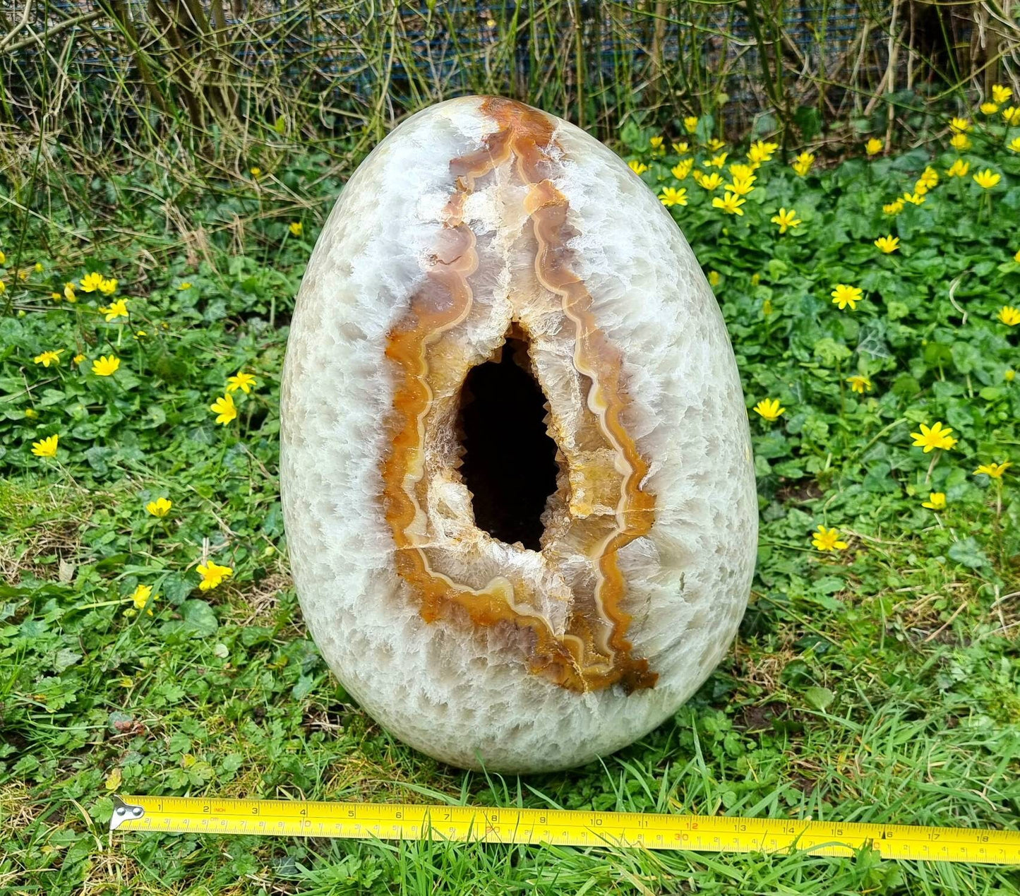 Very large Carnelian Crystal Geode Egg 42 KG