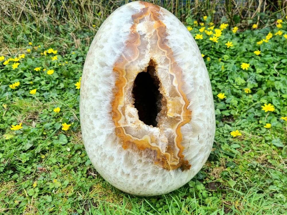 Very large Carnelian Crystal Geode Egg 42 KG