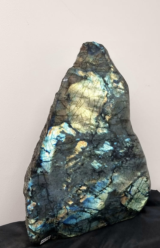 Premium Very Large Labradorite Crystal 48.2 KG. Unique Luxury Interior Design 