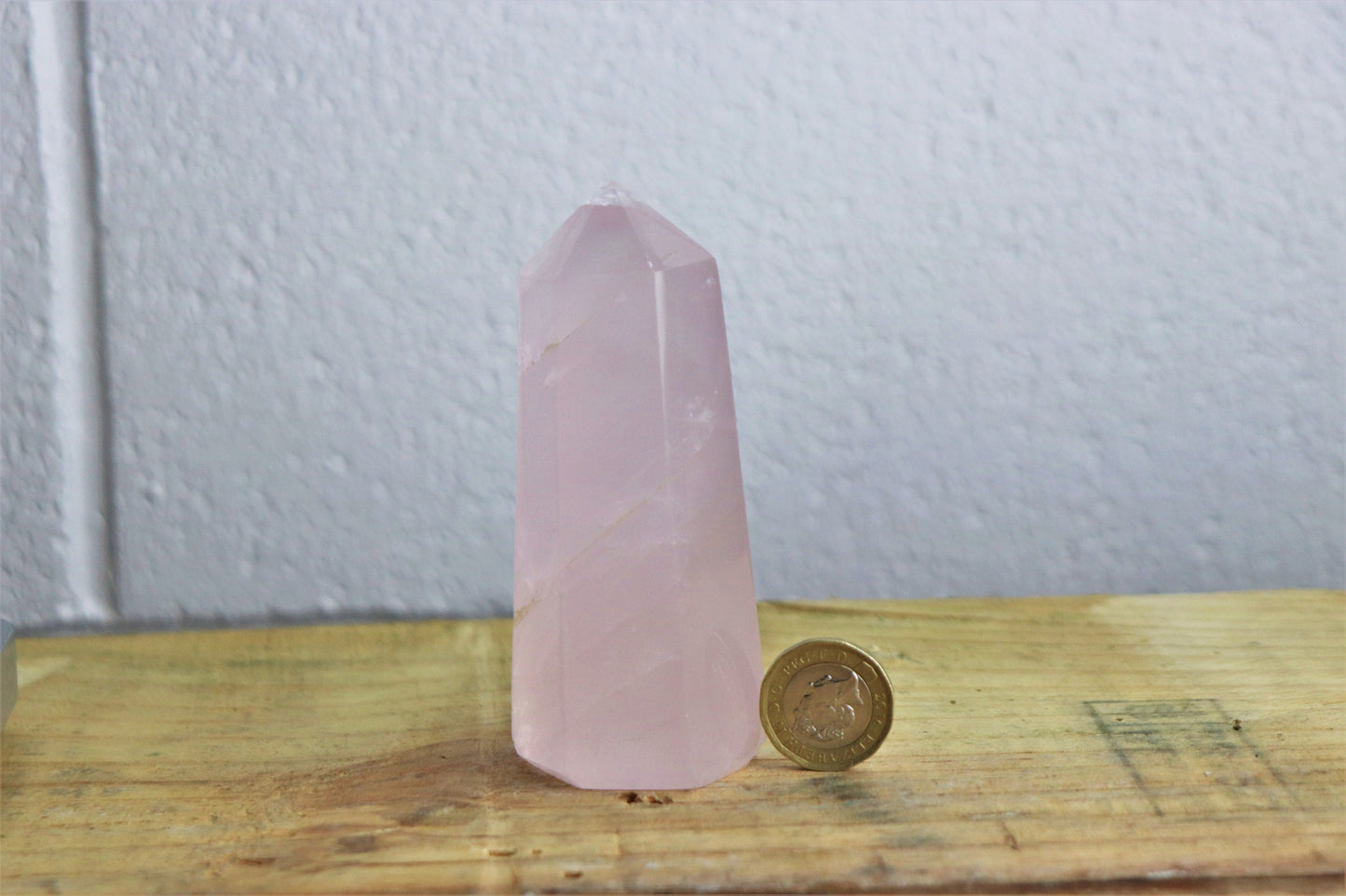 3) Rose Quartz Crystal Prism ~ Great Gift Home Decor