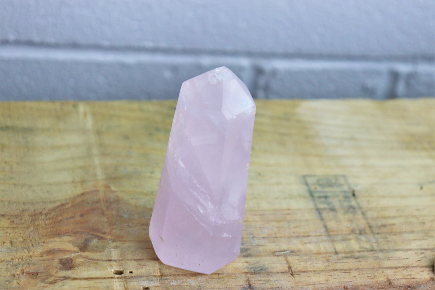 3) Rose Quartz Crystal Prism ~ Great Gift Home Decor