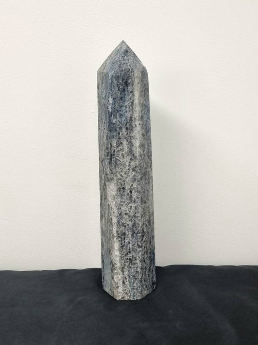 4) Extra Large Blue Spinel Quartz Crystal Prism