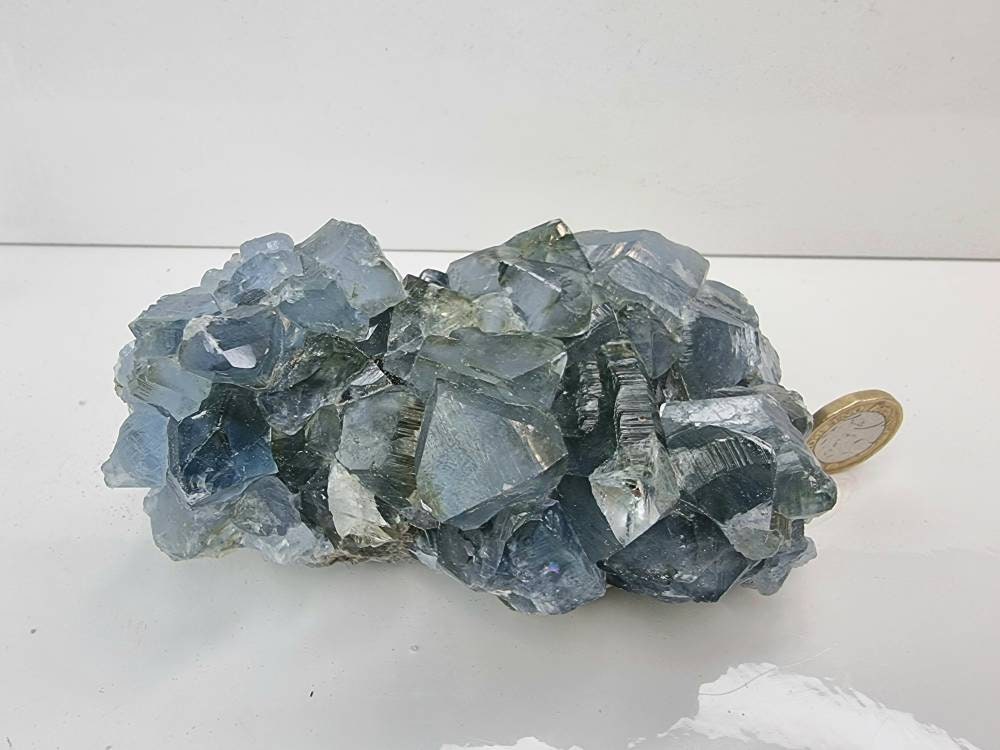 60) Large Celestite Crystal Natural Cluster