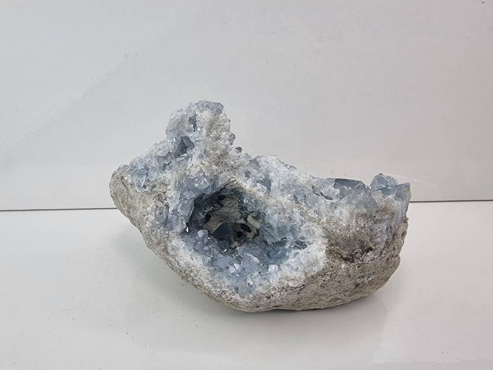 18) Large Celestite Crystal Natural Cluster