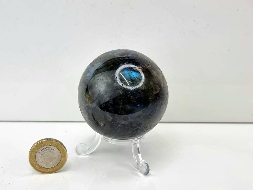 15) Labradorite Crystal Sphere