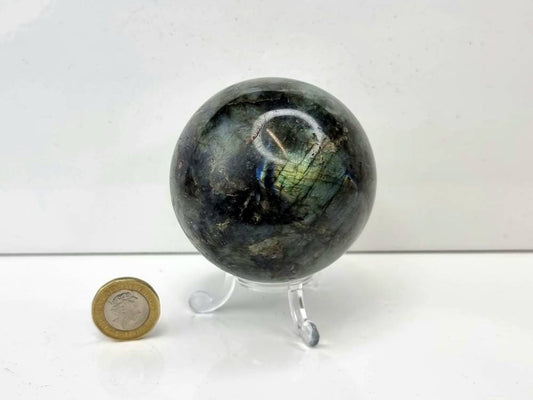 14) Labradorite Crystal Sphere