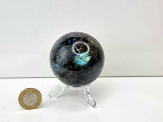 15) Labradorite Crystal Sphere