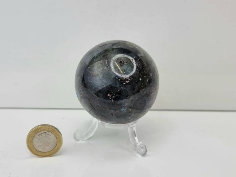 15) Labradorite Crystal Sphere