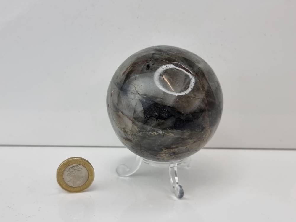 13) Labradorite Crystal Sphere