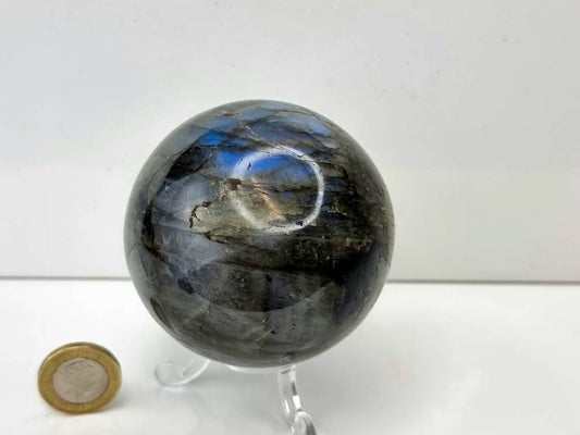 13) Labradorite Crystal Sphere