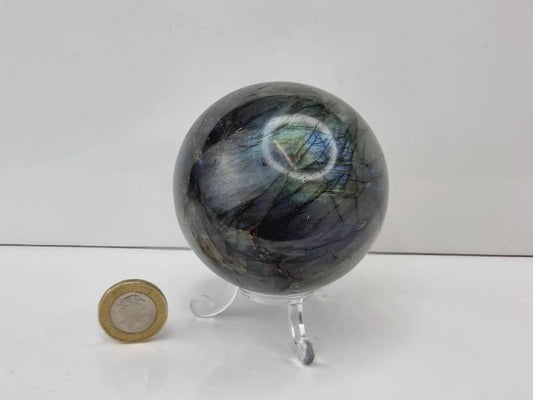 12) Labradorite Crystal Sphere