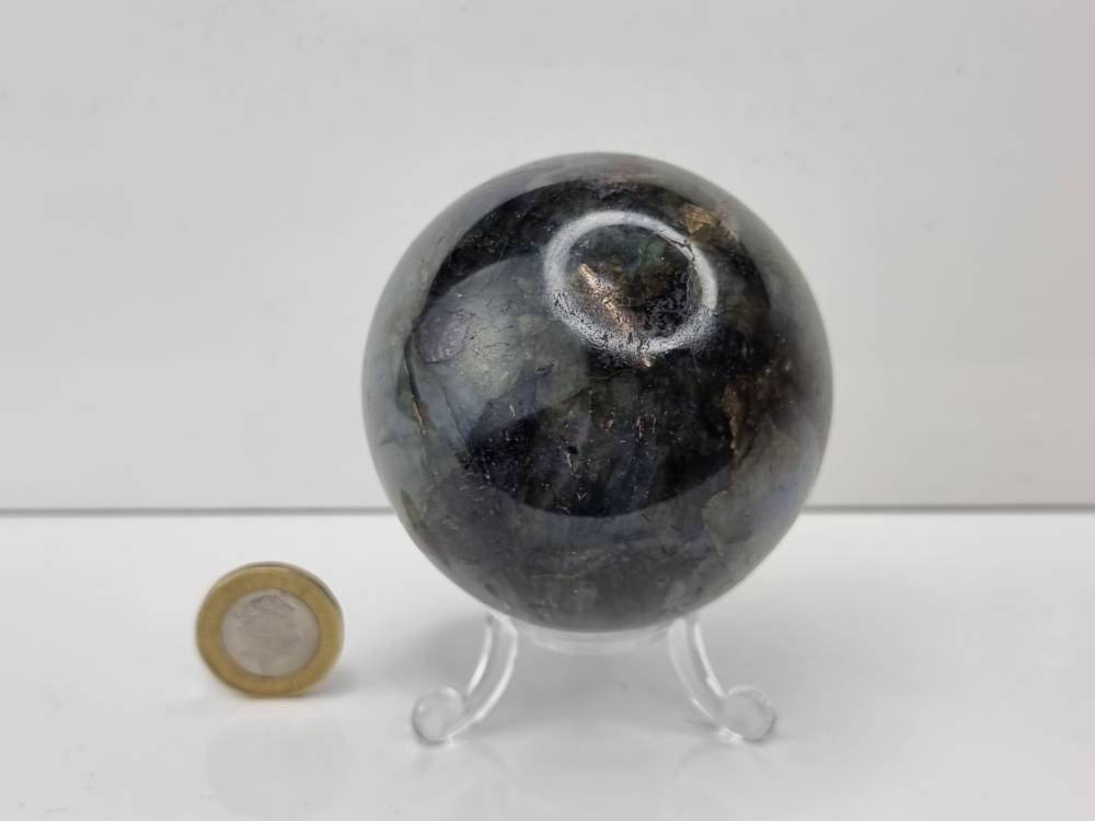 4) Labradorite Crystal Sphere