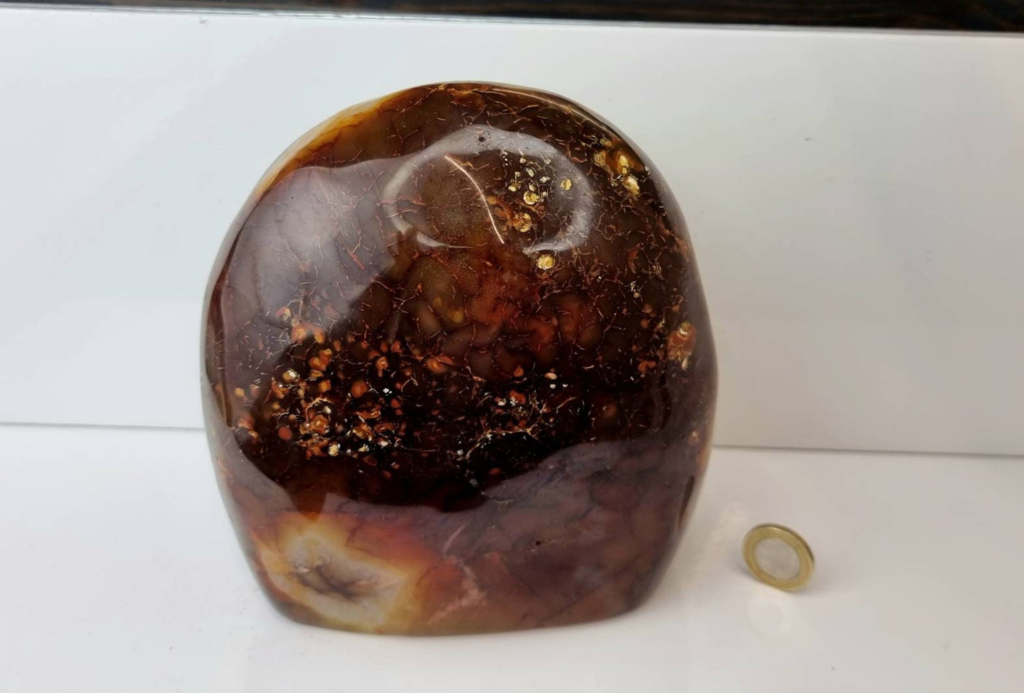 28) Extra large Carnelian Crystal Freeform