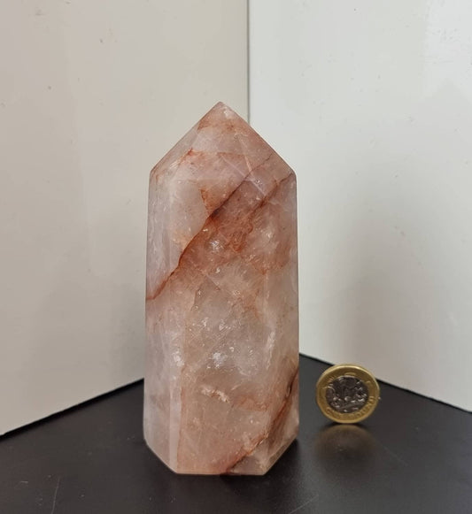 13) Fire Quartz Crystal Prism