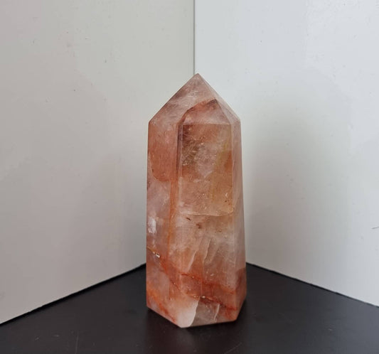 15) Fire Quartz Crystal Prism