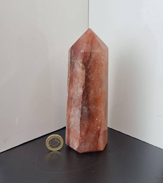 14) Fire Quartz Crystal Prism