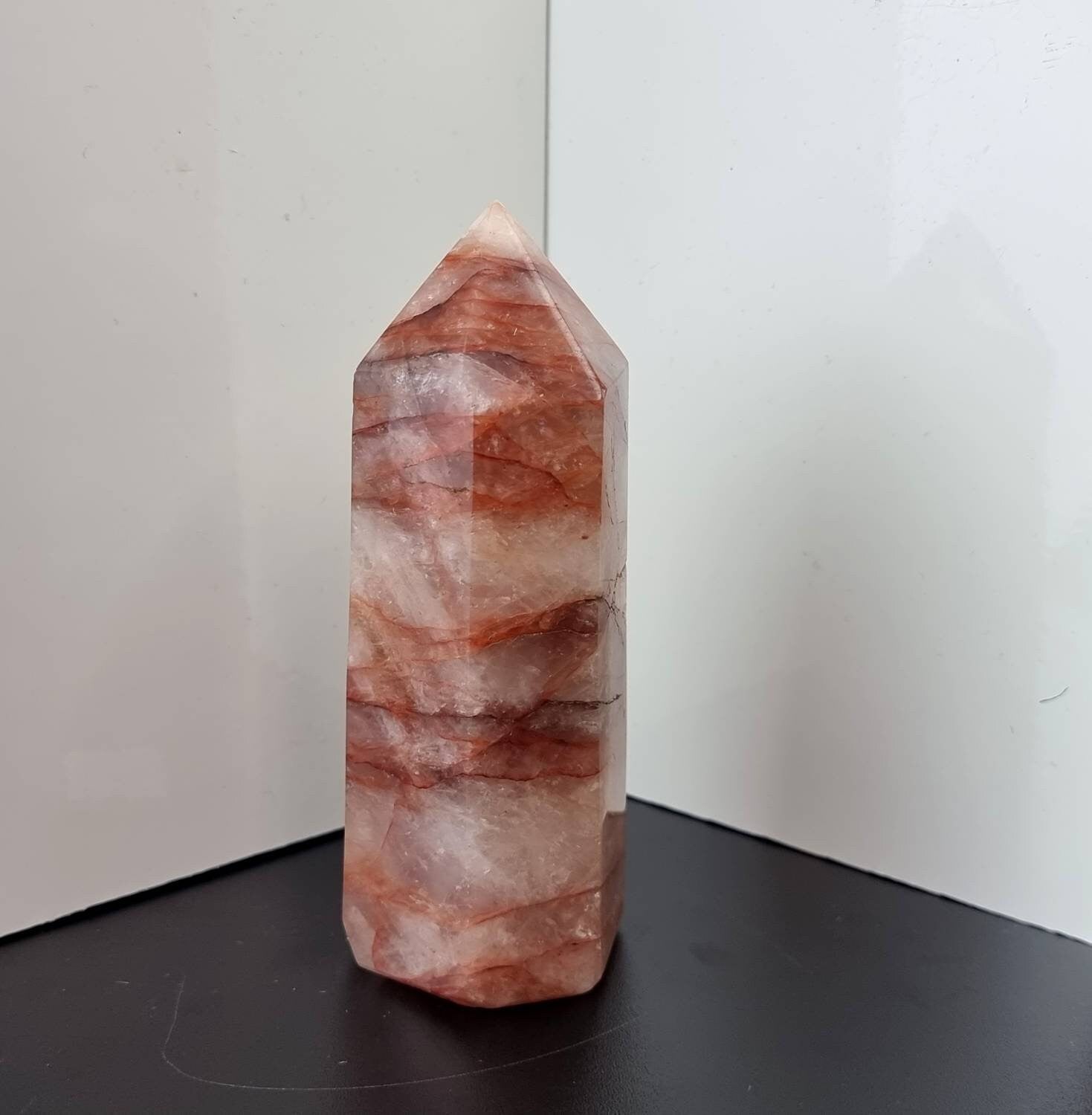 Fire Quartz Crystal Prism