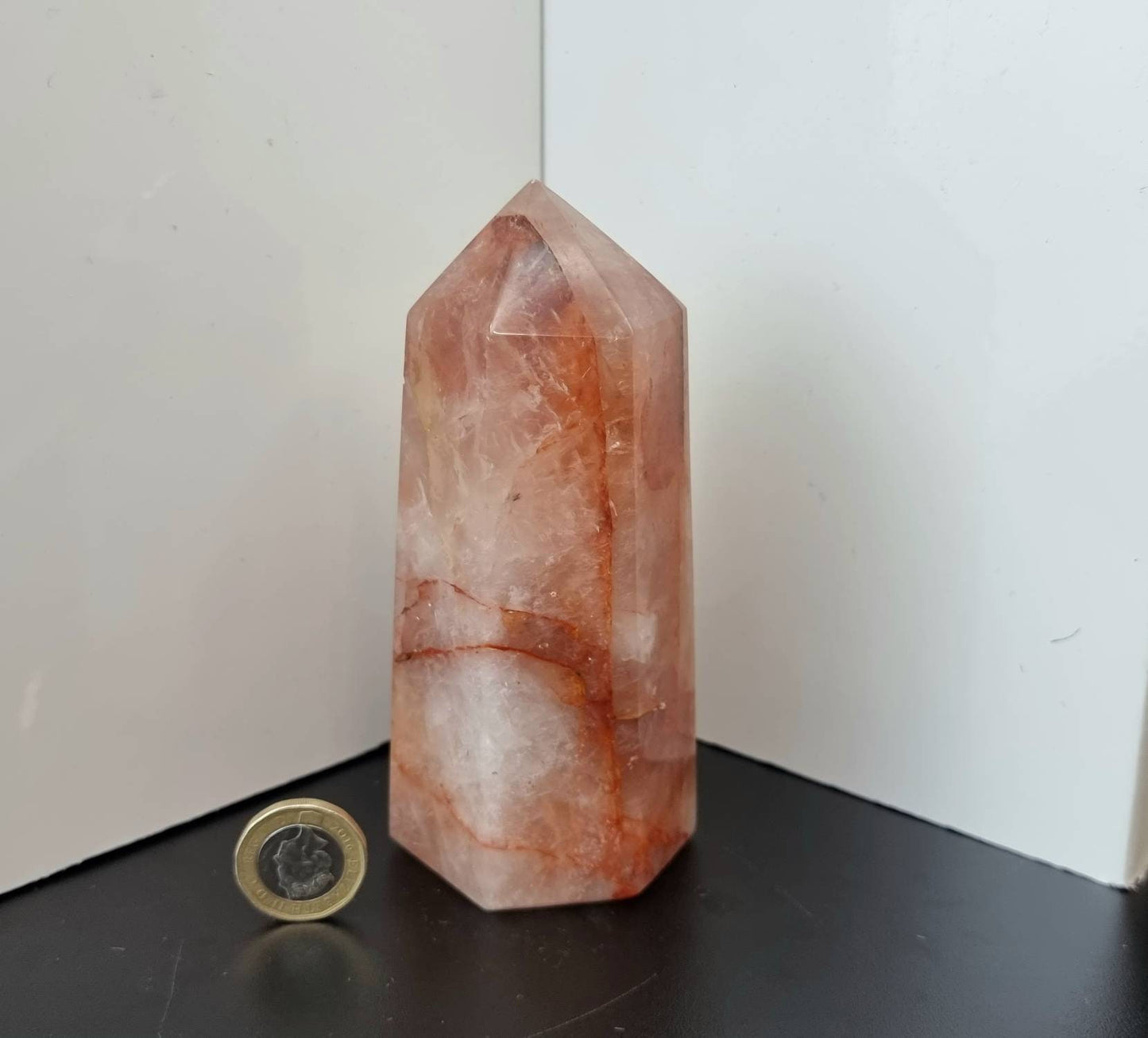 15) Fire Quartz Crystal Prism