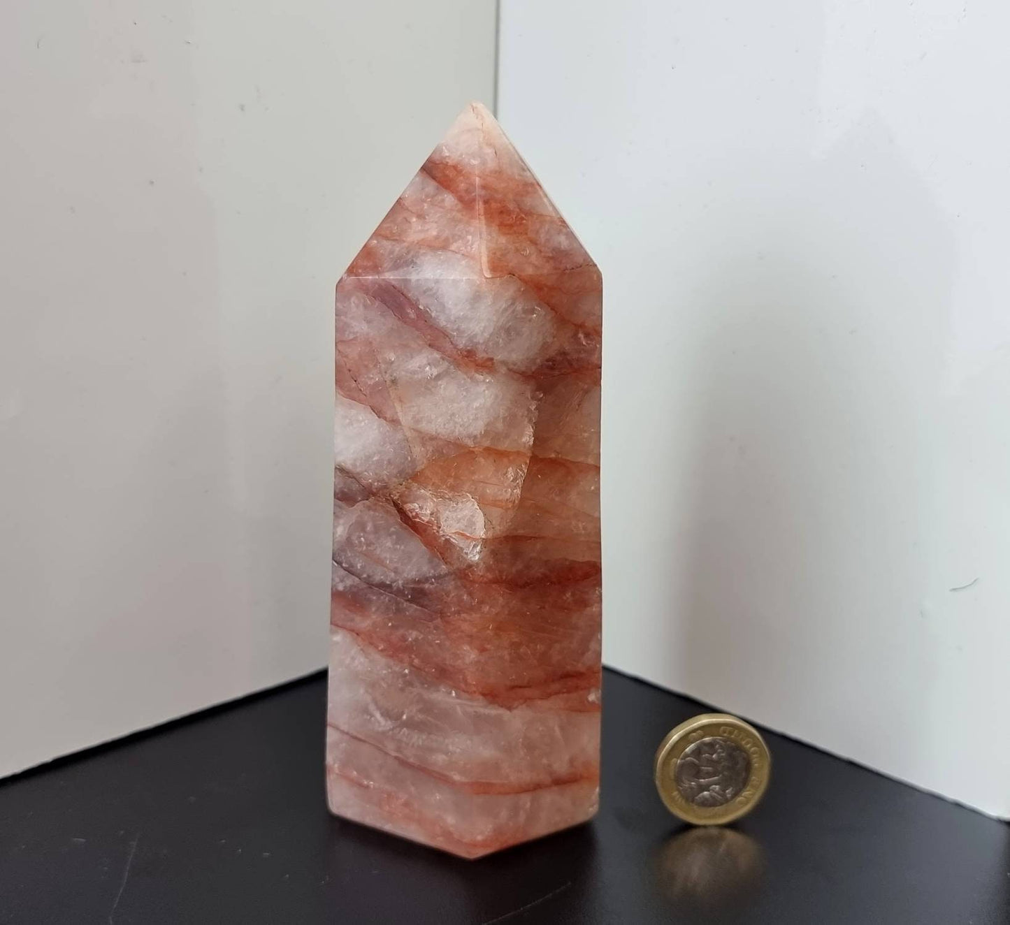 10) Fire Quartz Crystal Prism