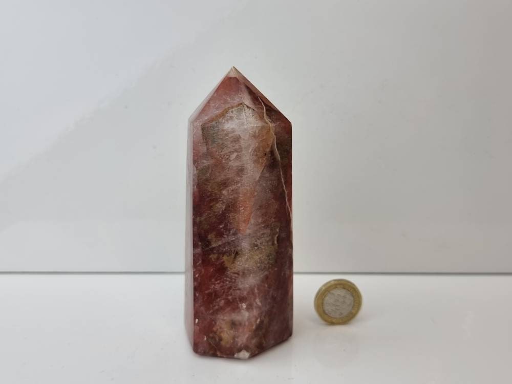 3) Fire Quartz Crystal Prism