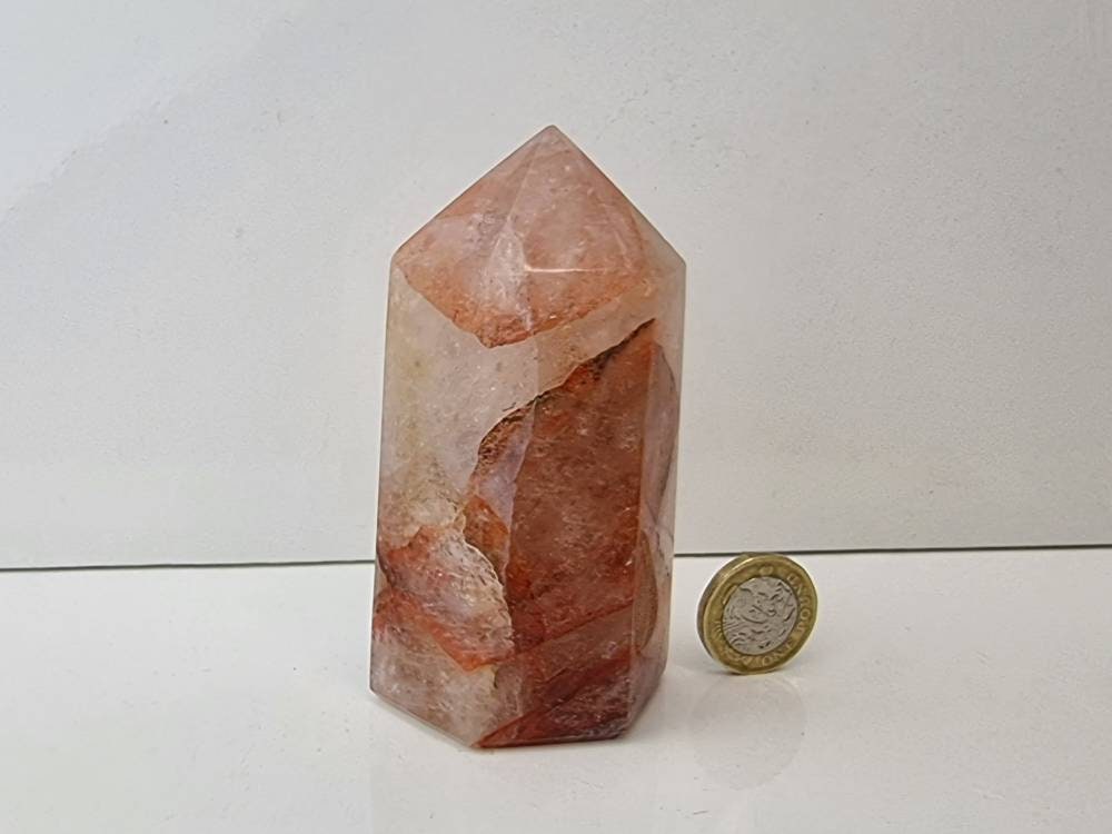 4) Fire Quartz Crystal Prism