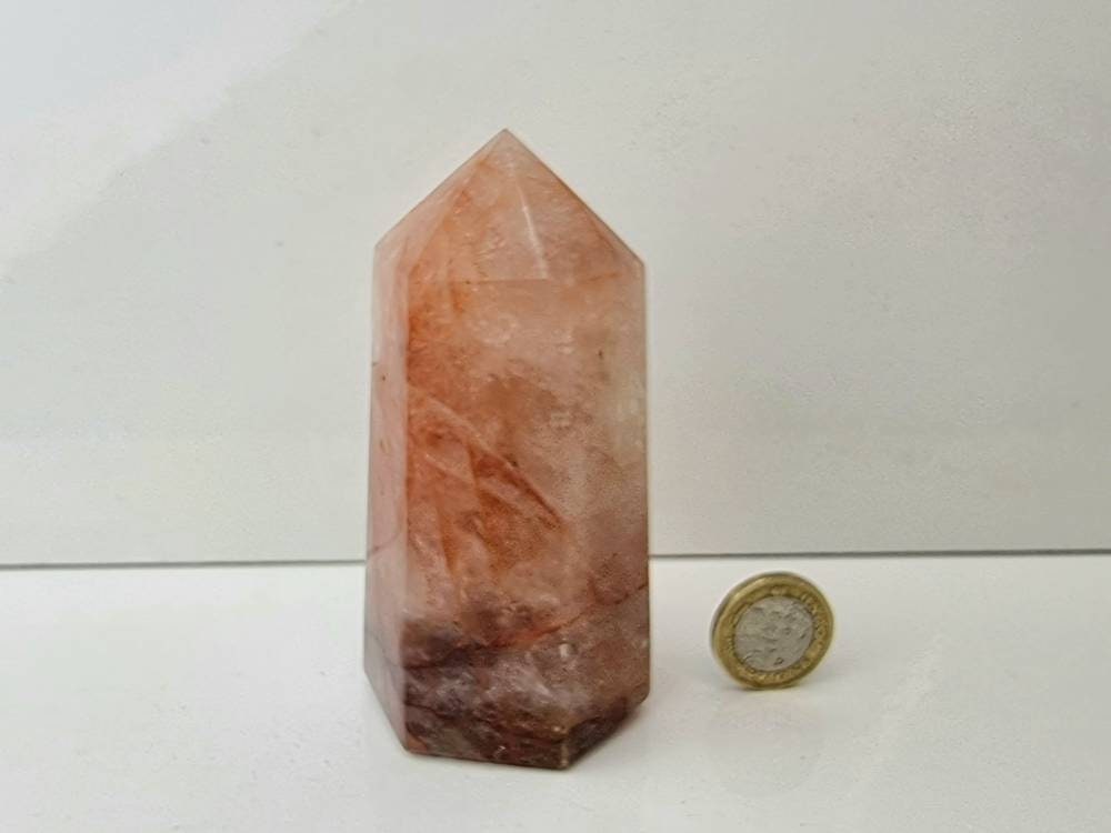 5) Fire Quartz Crystal Prism