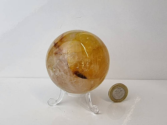 Golden Healer Quartz Crystal Sphere