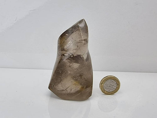 Smoky Quartz Crystal Flame