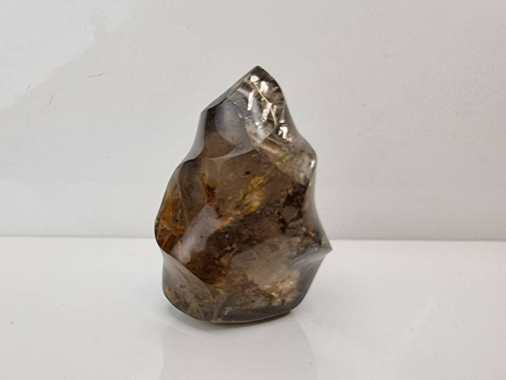 21) Smoky Quartz Crystal Flame