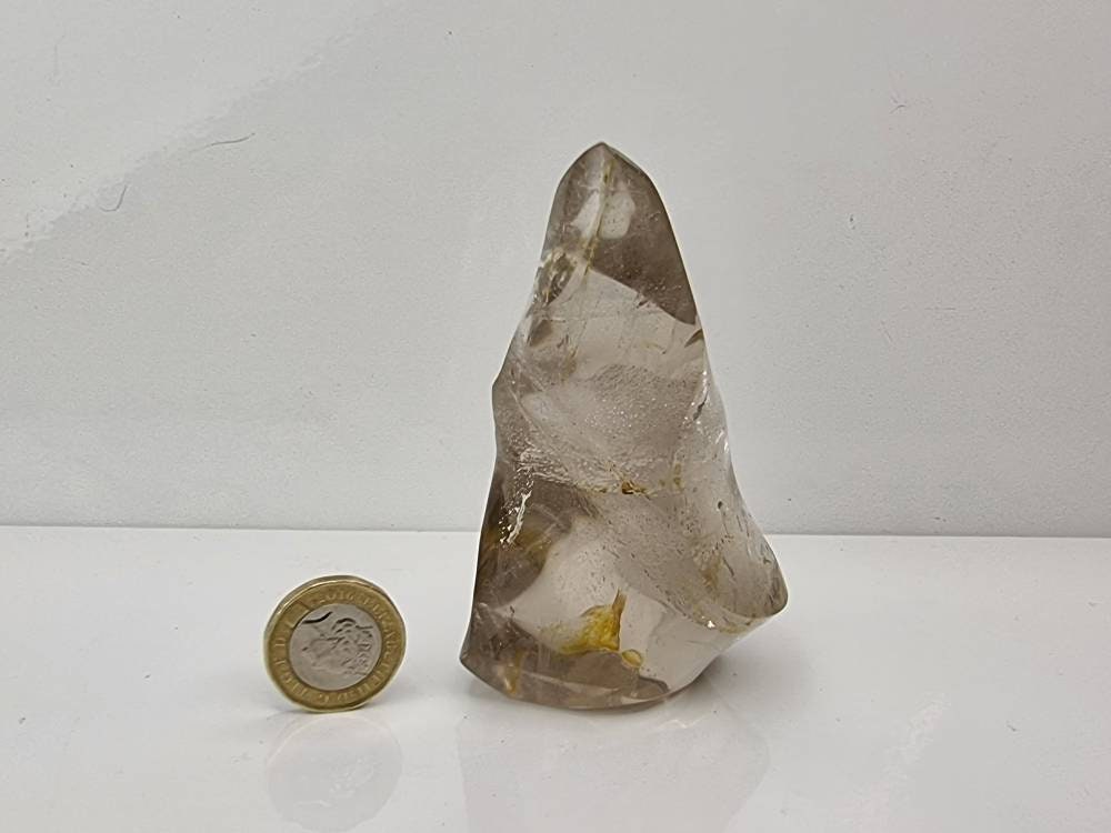 20) Smoky Quartz Crystal Flame