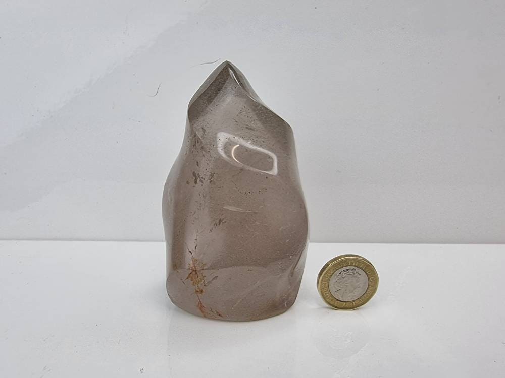 16) Smoky Quartz Crystal Flame