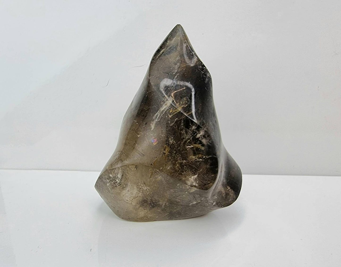 Smoky Quartz Crystal Flame