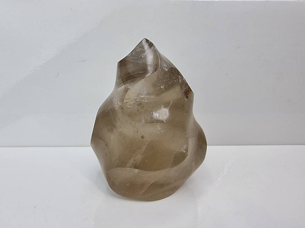 4) Smoky Quartz Crystal Flame