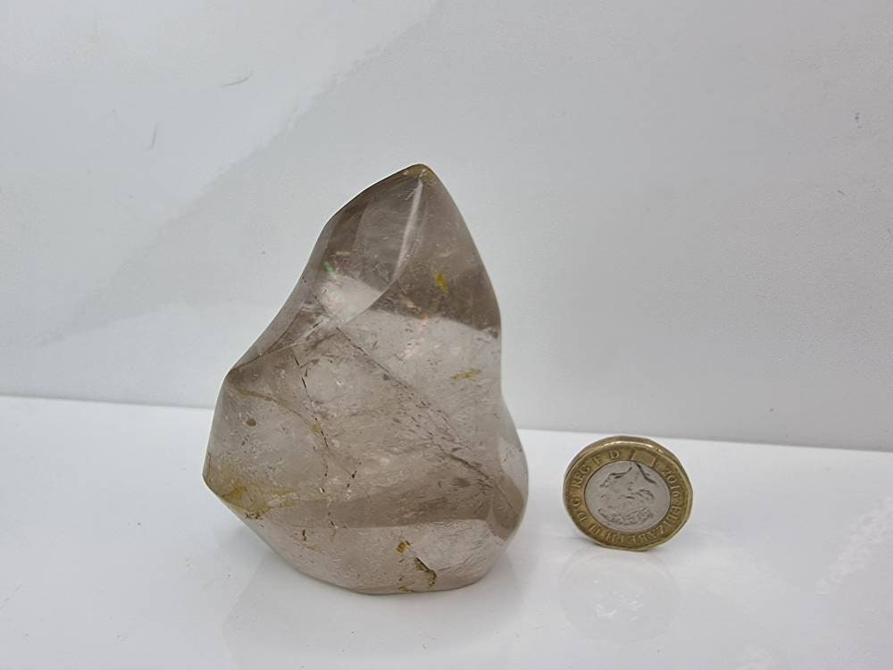 5) Smoky Quartz Crystal Flame