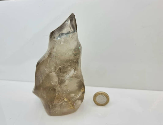 6) Smoky Quartz Crystal Flame