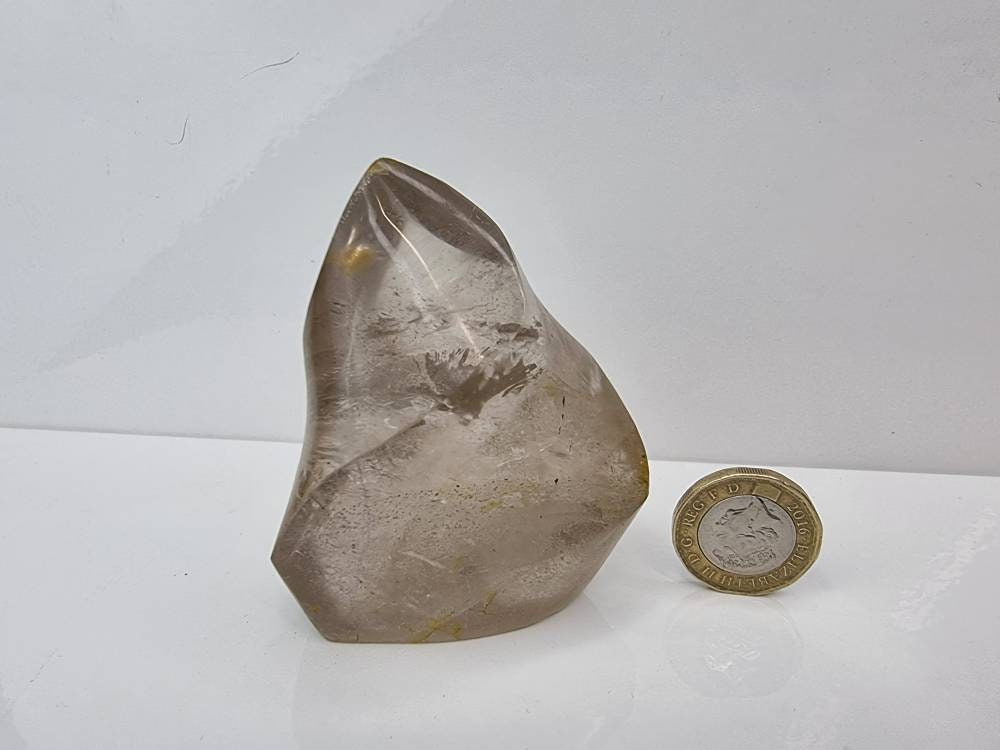 5) Smoky Quartz Crystal Flame