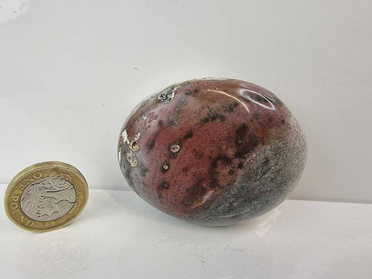 violet agate crystal palmstone